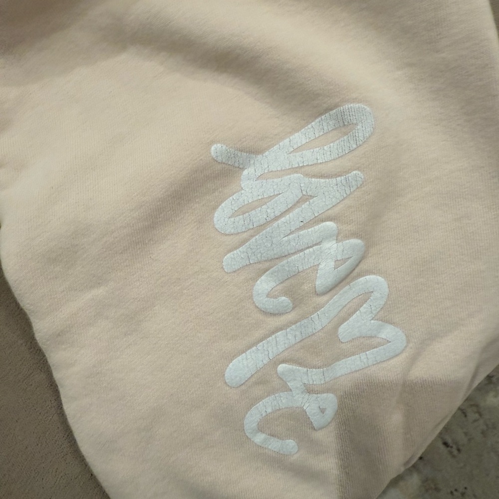 Light Pink Sweatpants with White Logo - Picture 2 of 4